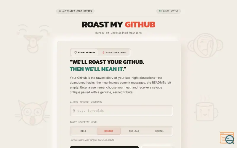 Screenshot of roaster0