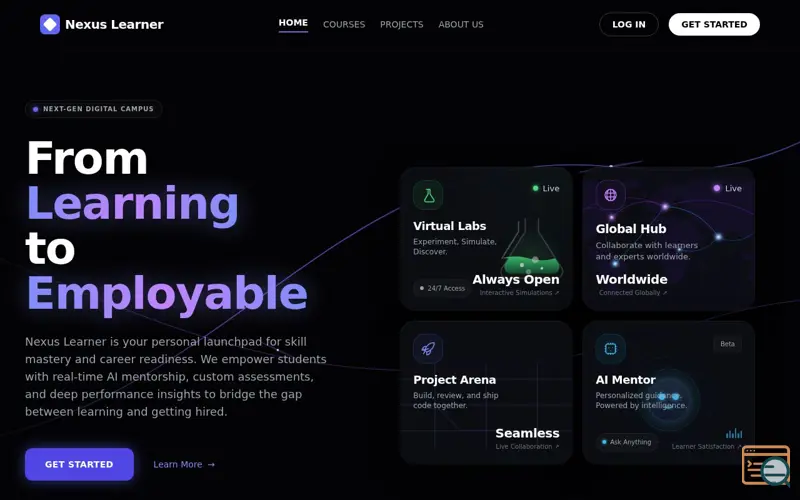 Screenshot of Nexus Learner