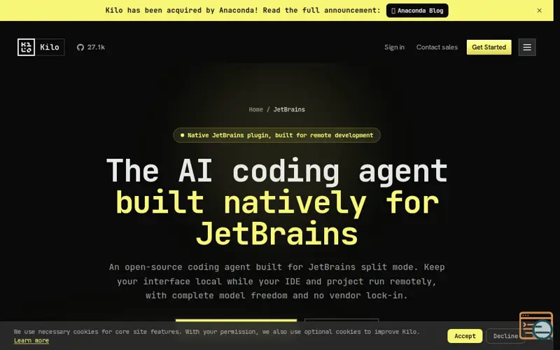 Screenshot of Kilo Code for JetBrains