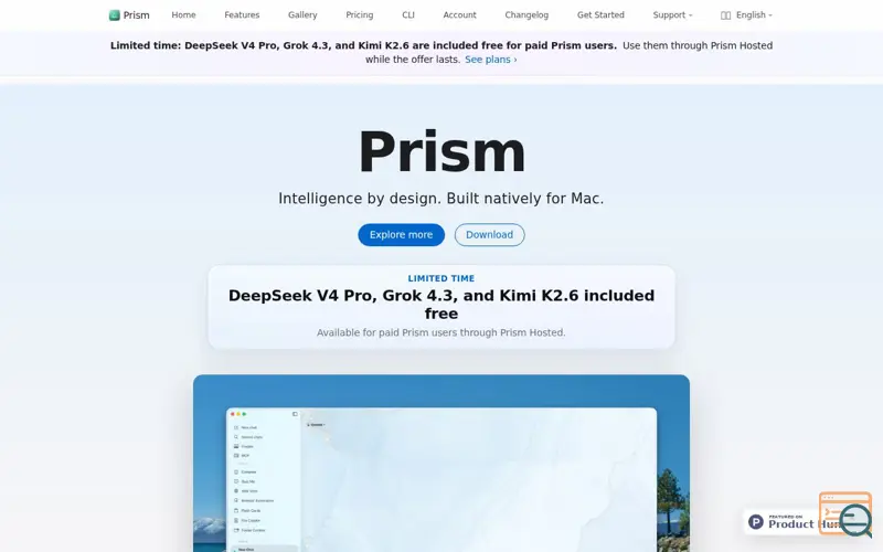 Screenshot of Prism
