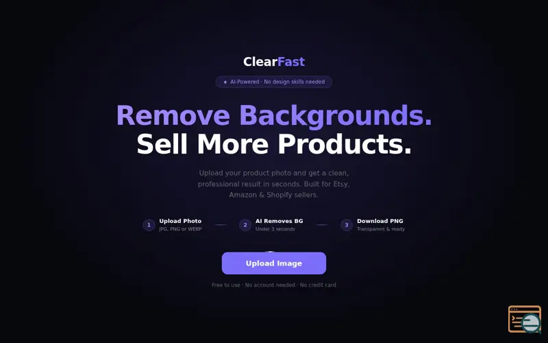 Screenshot of ClearFast