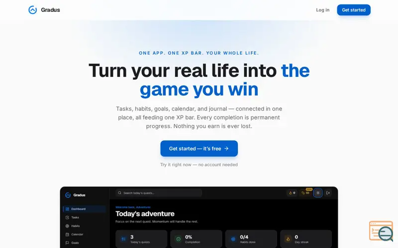 Screenshot of Gradus