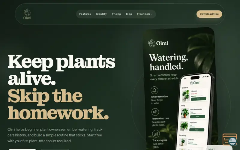 Screenshot of Olmi