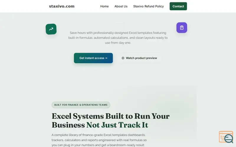 Screenshot of staxivo.com