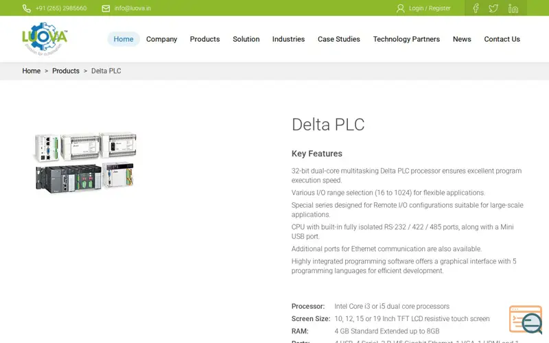 Screenshot of Luova Technologies