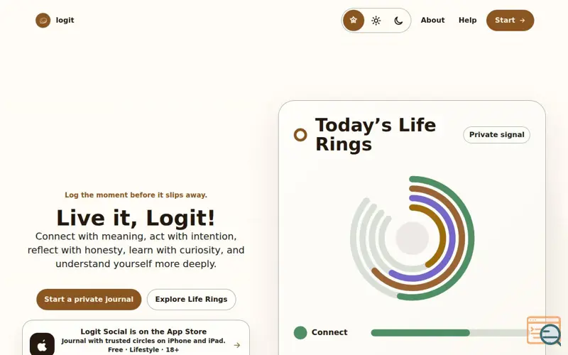 Screenshot of Logit Social