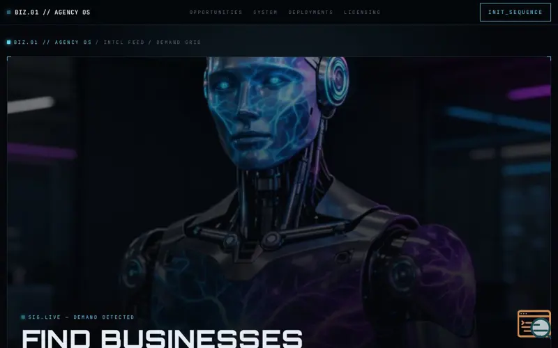 Screenshot of Bizlance
