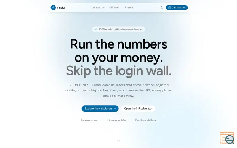 Screenshot of Finsiq