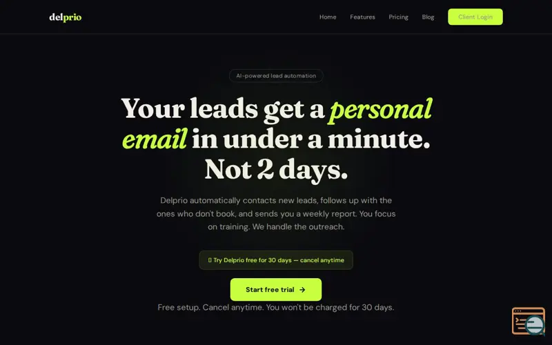 Screenshot of Delprio