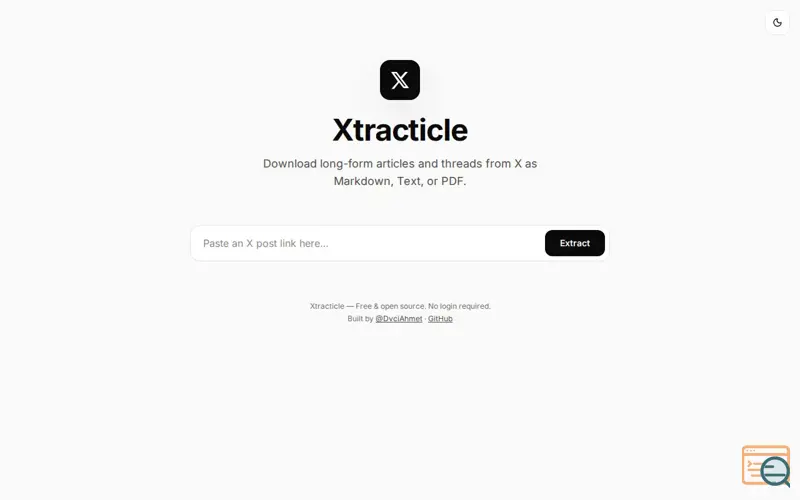 Screenshot of Xtracticle