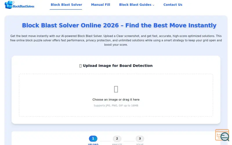 Screenshot of Block Blast  Solver