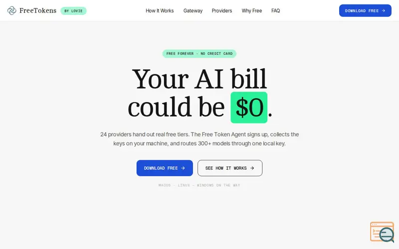 Screenshot of FreeTokens by Lovie