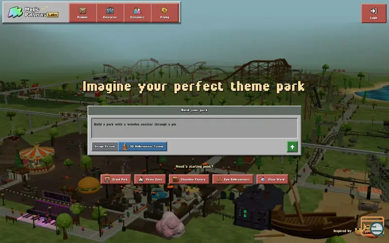 Screenshot of Build your own theme park