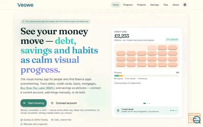 Screenshot of Veowe