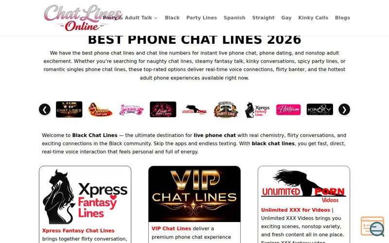 Screenshot of Chat Line OnLine