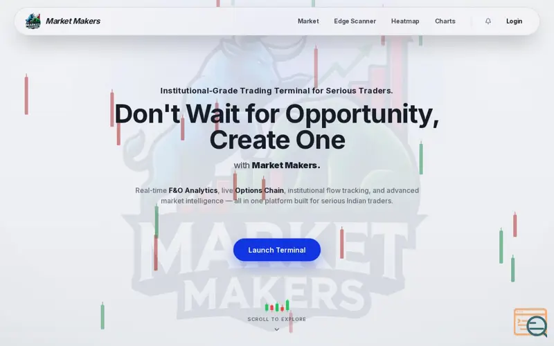 Screenshot of Market Makers Cloud