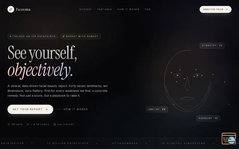Screenshot of Facesoma