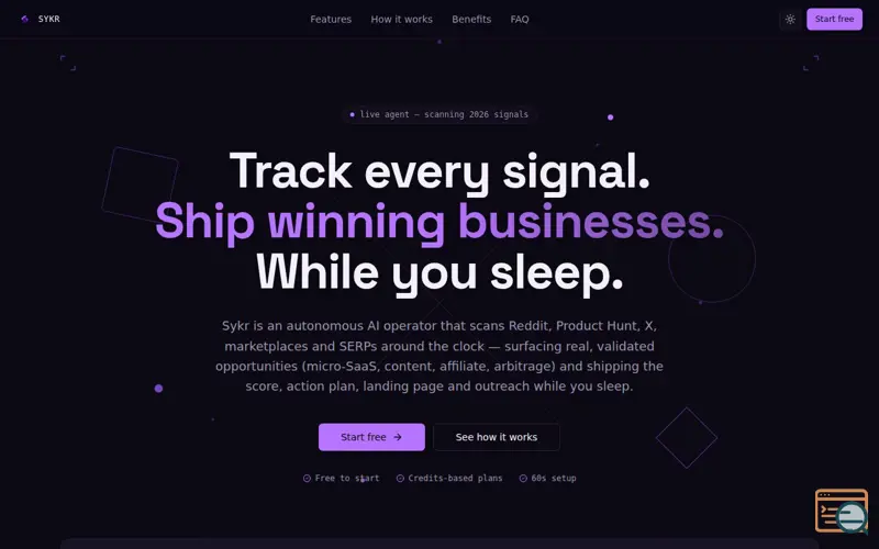 Screenshot of Sykr