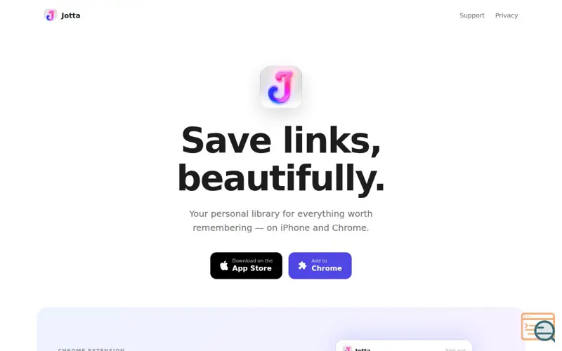 Screenshot of Jotta — Save Links, Beautifully