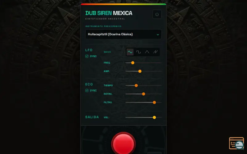 Screenshot of Dub Siren Mexa Prehispánica