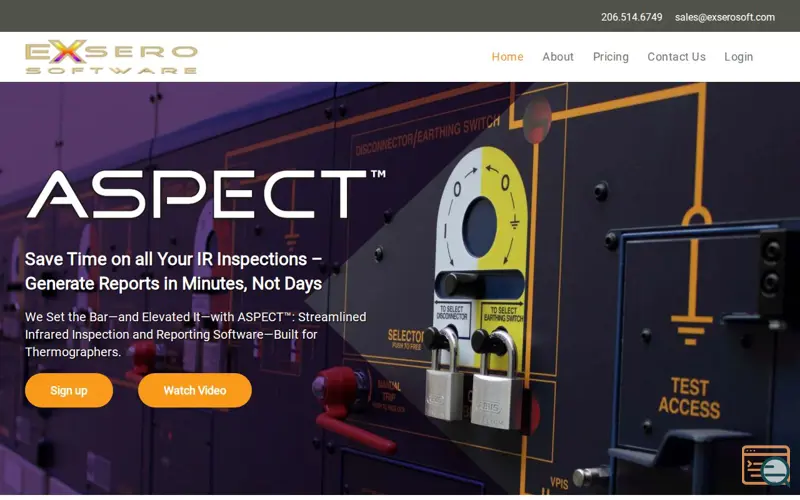 Screenshot of Exsero Software, Inc., a launch using IceWarp