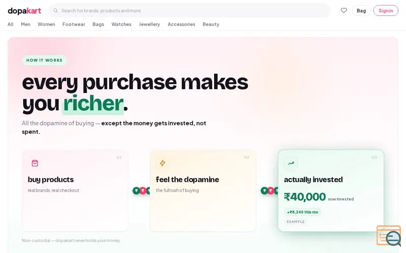 Screenshot of Dopakart