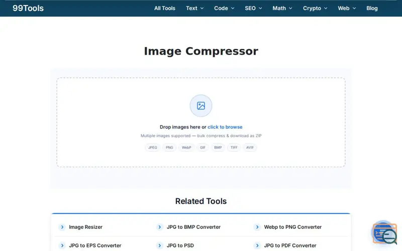 Screenshot of Image Compressor