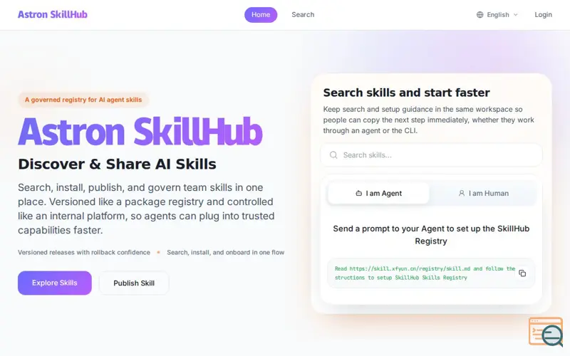 Screenshot of SkillHub