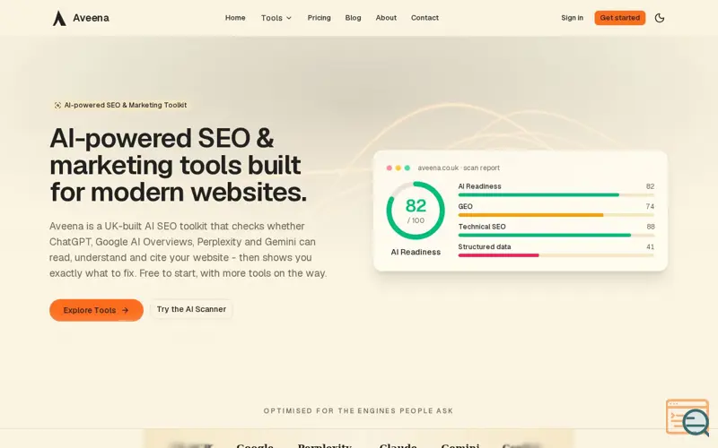 Screenshot of Aveena