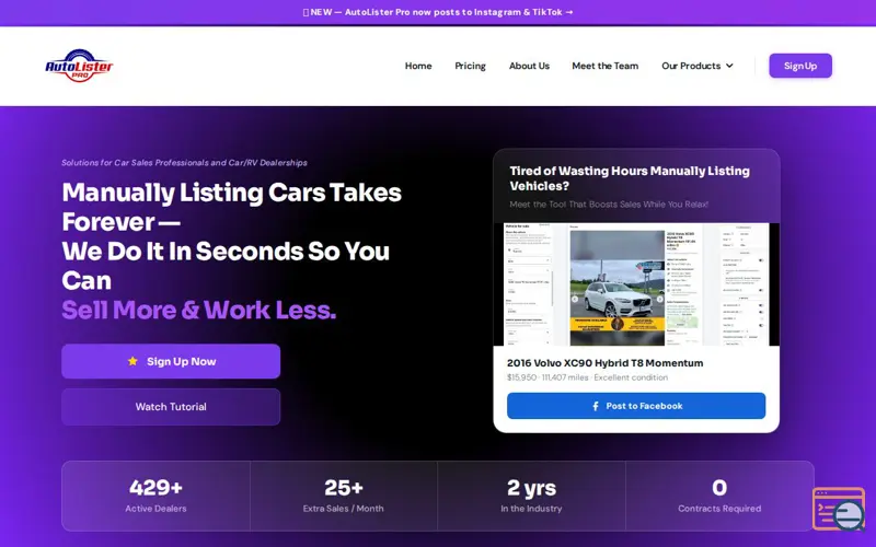 Screenshot of AutoLister Pro