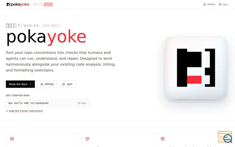 Screenshot of Pokayoke
