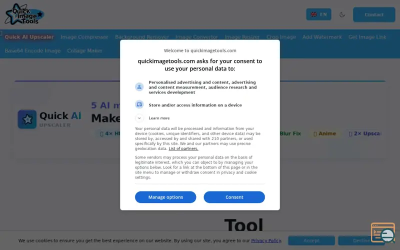 Screenshot of Quick Image Tools