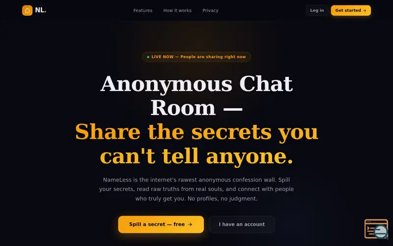 Screenshot of NameLess