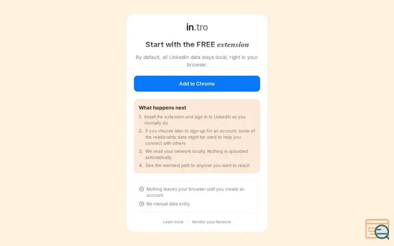 Screenshot of LinkedIn and X.com DMs powered by In.tro