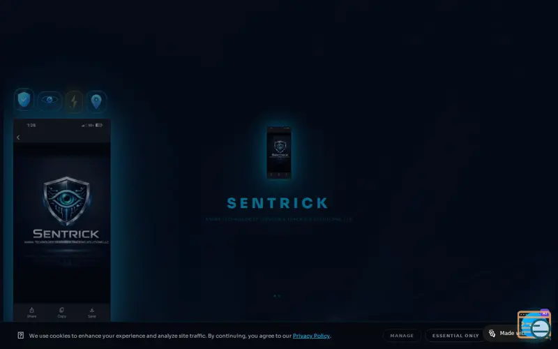 Screenshot of SENTRICK