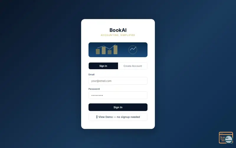 Screenshot of BookAI