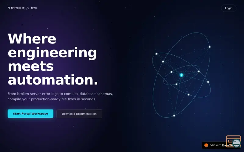 Screenshot of ClientPulseTech