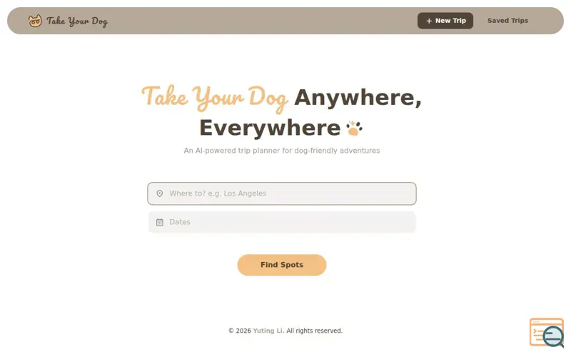 Screenshot of Take Your Dog