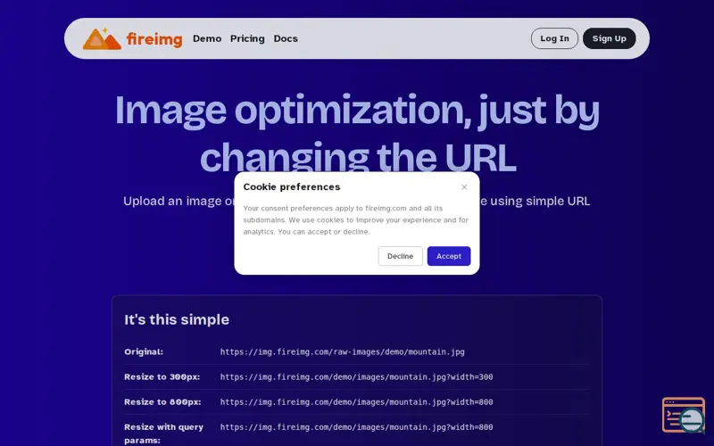 Screenshot of FireImg