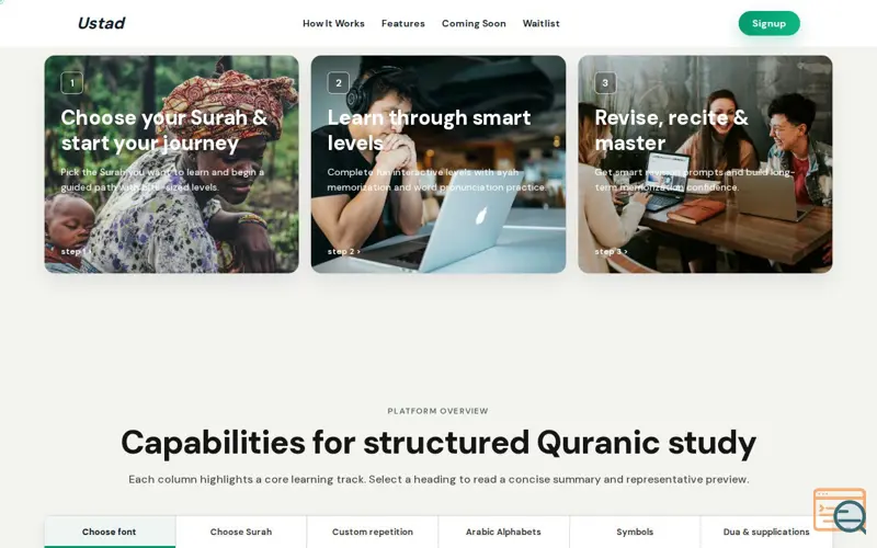Screenshot of Ustad