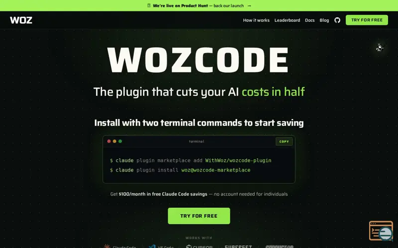 Screenshot of WOZCODE