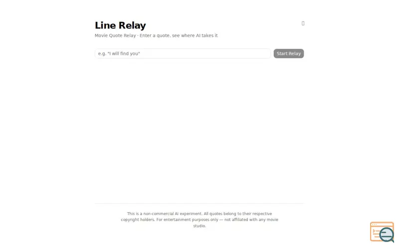 Screenshot of Line Relay