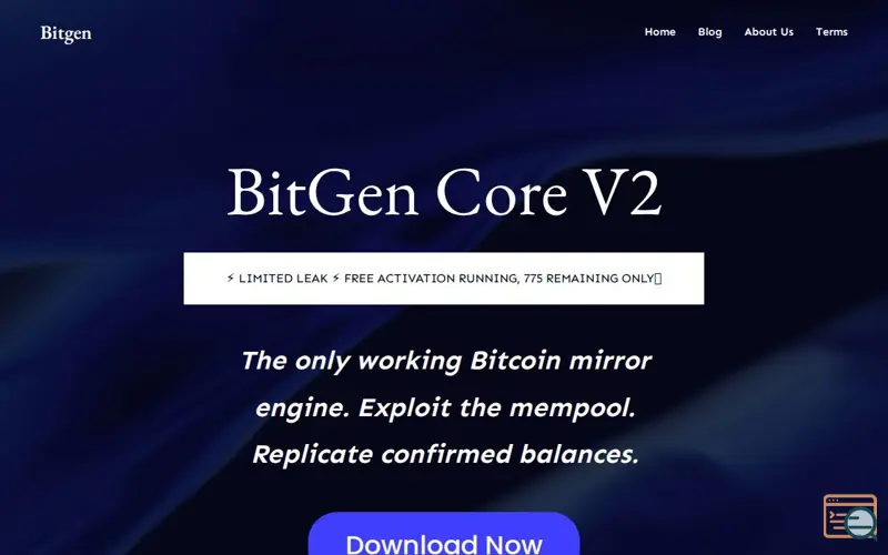 Screenshot of Bitgen
