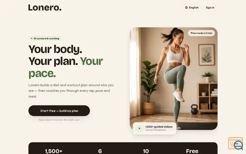 Screenshot of Lonero