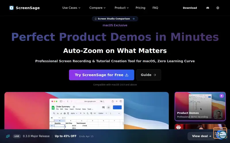 Screenshot of ScreenSage Pro