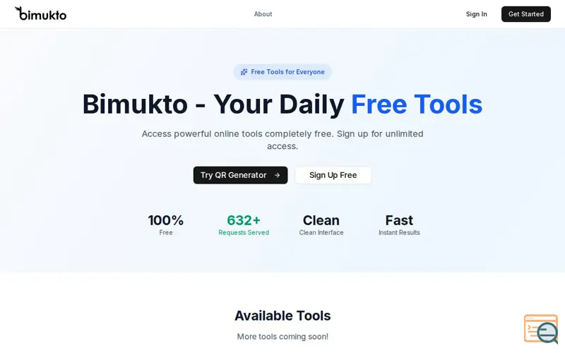 Screenshot of Bimukto