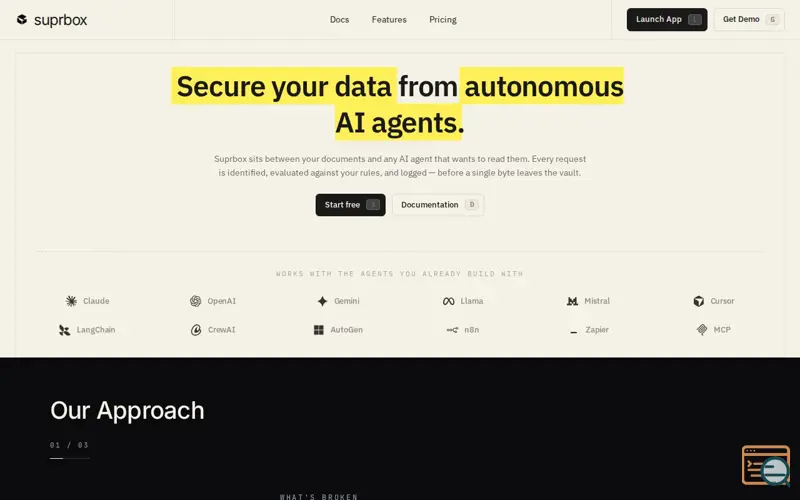 Screenshot of Suprbox