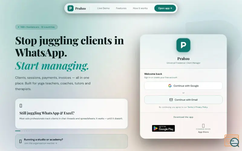 Screenshot of Prabzo