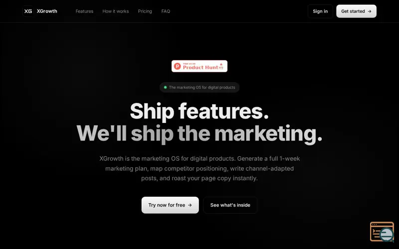 Screenshot of XGrowth