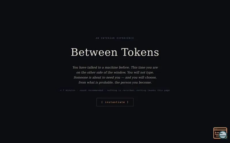 Screenshot of Between Tokens